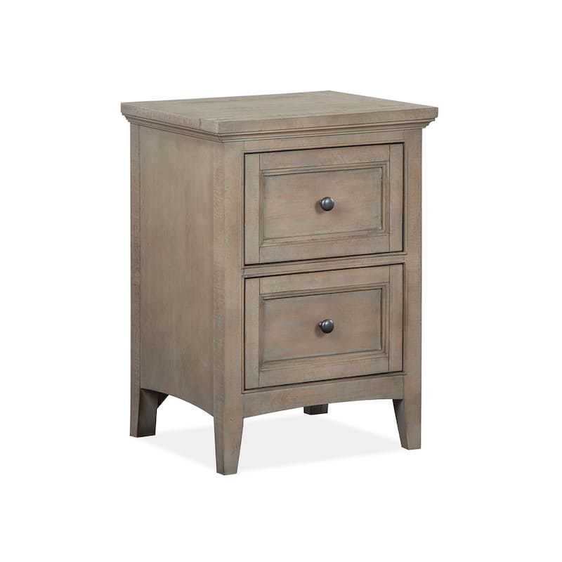 Magnussen Home Paxton Place Dovetail Grey Small Drawer Nightstand - 2-drawer