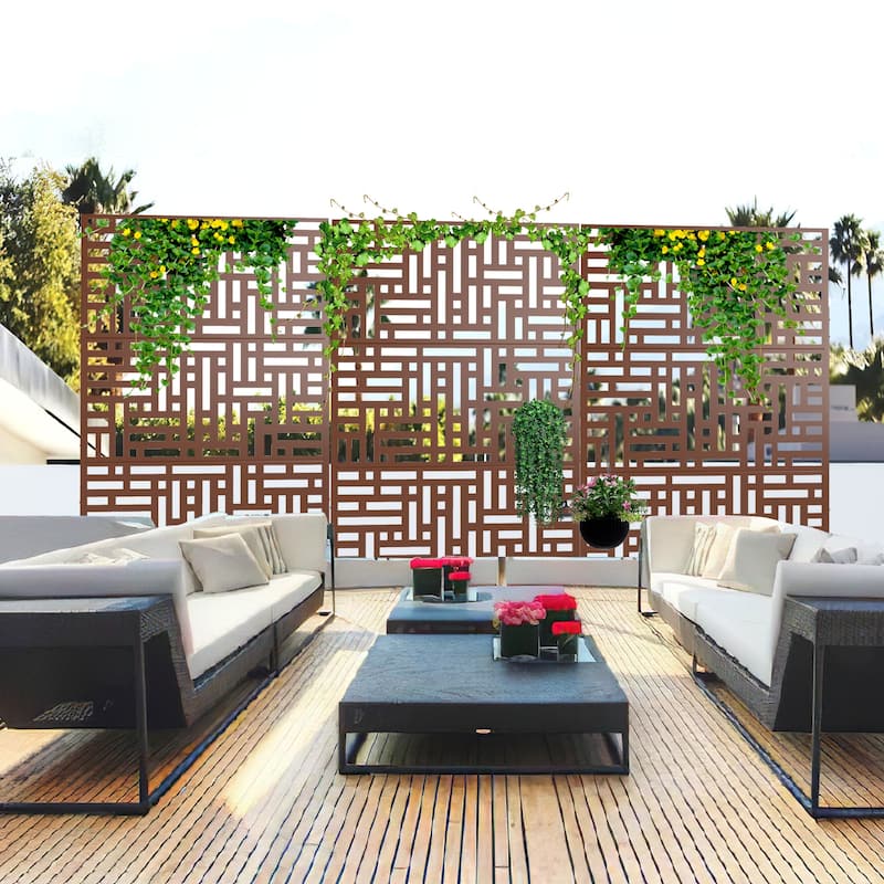 Outdoor Privacy Screen Free Standing Street - 72*47