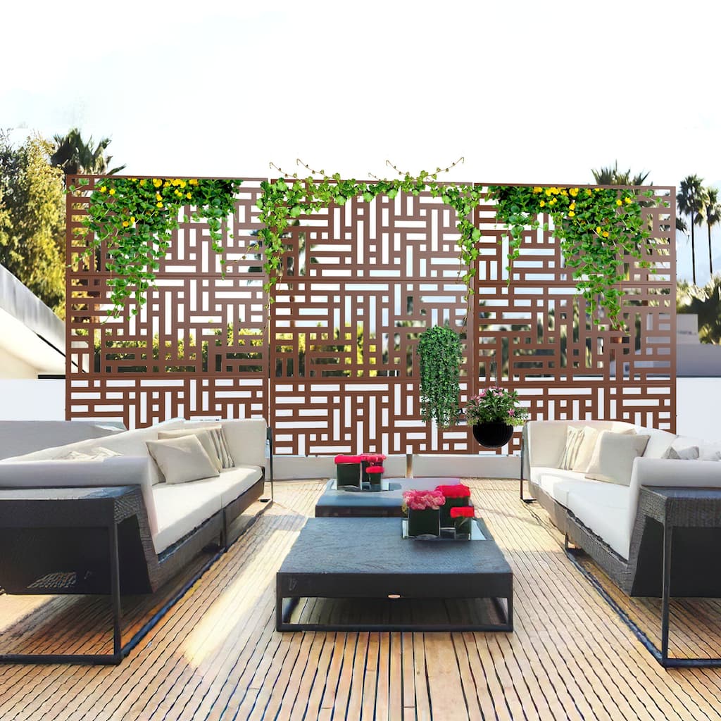 Outdoor Privacy Screen Free Standing Street - 72*47