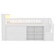 preview thumbnail 20 of 20, Wooden Loft Bed with Hanging Rod, LED, Bookshelf, Stairs, Storage Drawers and Shelves, Twin Size
