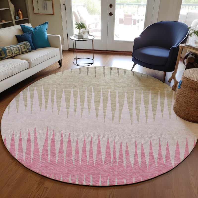 Machine Washable Indoor/ Outdoor Chantille Ombre Contemporary Rug