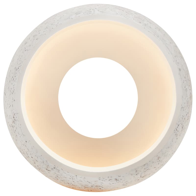 Access Lighting Champagne 1-Light Glass Pendant - Cord - Brushed Steel Finish - White Stone Glass Shade - Replaceable LED