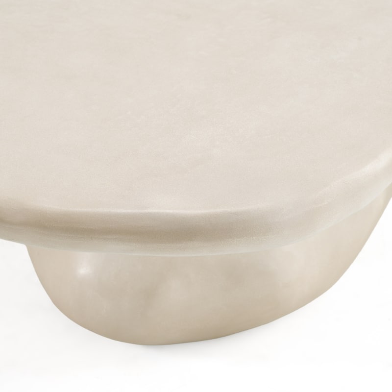 Coates Modern Beige Concrete Coffee Table