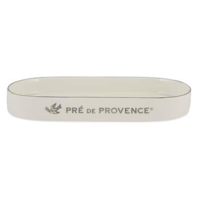 Pre de Provence Ceramic Soap and Lotion Caddy - White