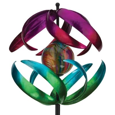 Solar Vertical Wind Spinner - Swirl
