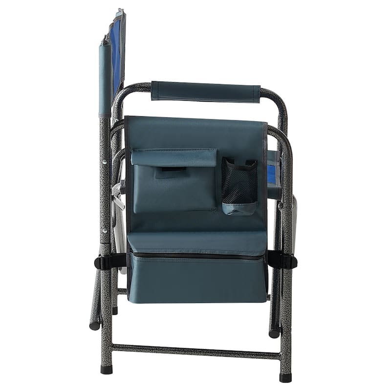 2piece Padded Folding Outdoor Chair with Storage Pockets,Lightweight