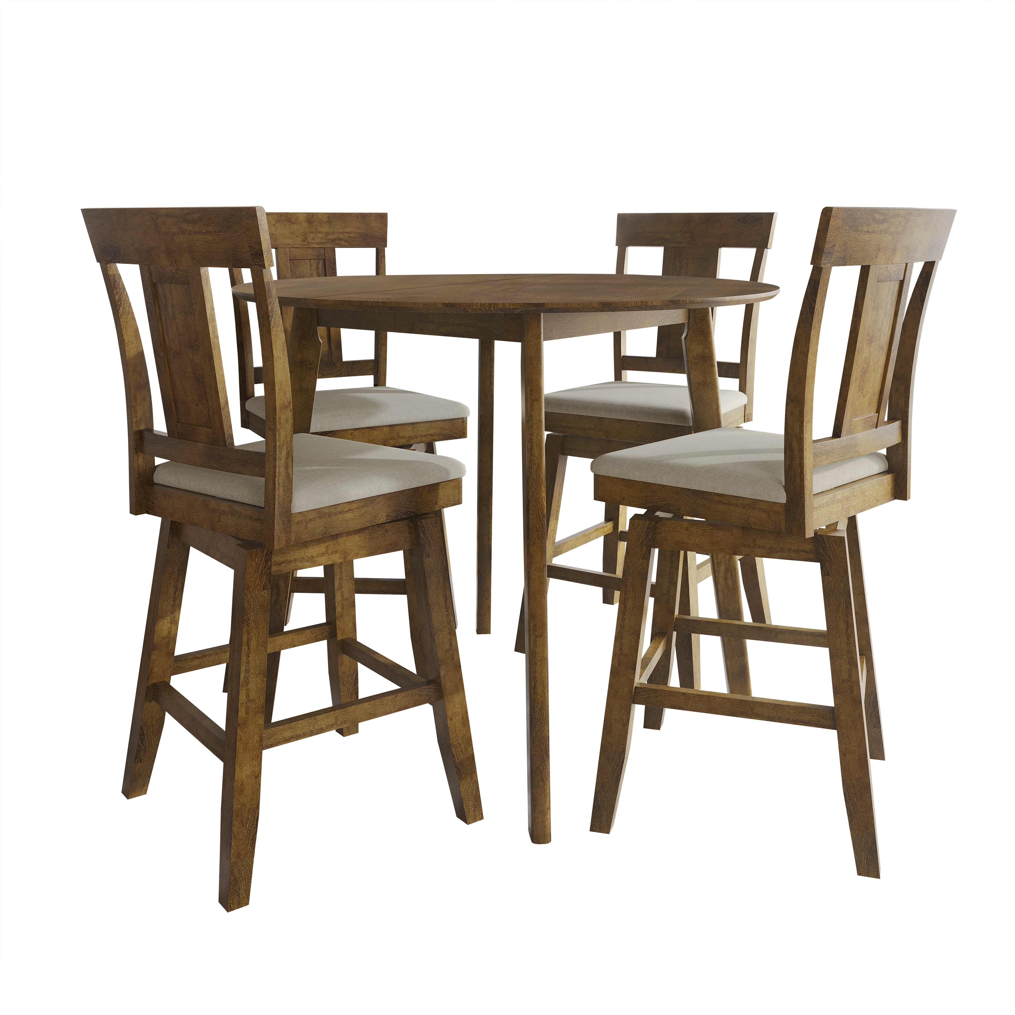 CraftPorch Luxury Swivel Counter Chair with Round Table