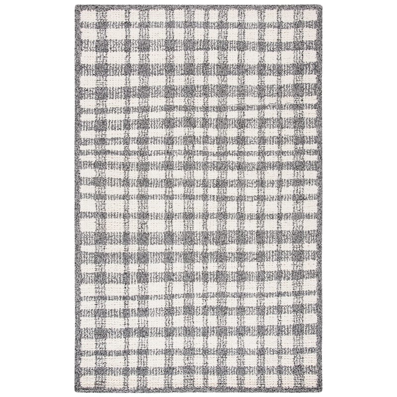 SAFAVIEH Handmade Abstract Zilia Checkered Wool Rug
