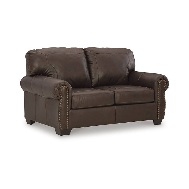 Signature Design by Ashley Colleton Dark Brown Loveseat - 67" W x 40" D x 39" H