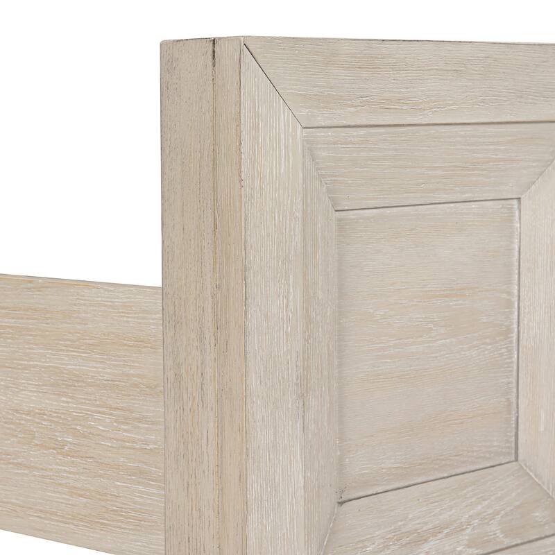 Furniture of America Durem Modern Classic 5-Piece Solid Wood Panel Bedroom Set with 2-Drawer Oversized Nightstand