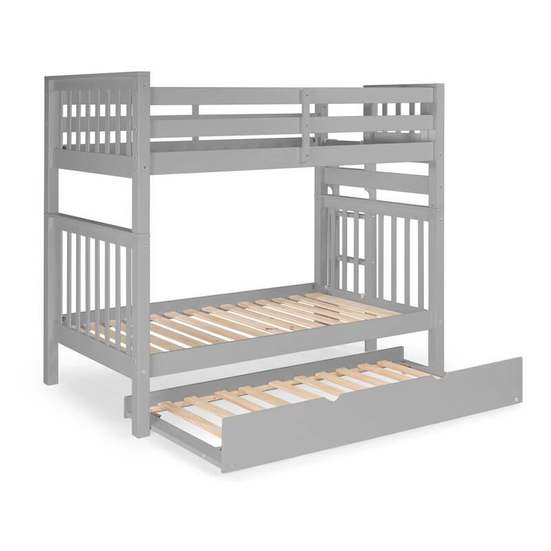 Taylor & Olive Trillium Tall Twin over Twin Bunk Bed, Twin Trundle