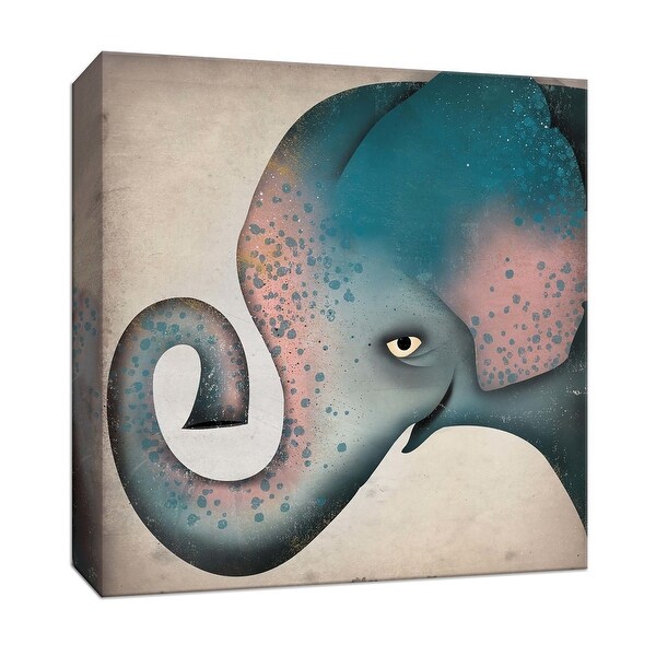 Ptm Images 9 153157 Ptm Canvas Collection 12 X 12 Elephant Wow Ii Giclee Safari Animals Art Print On Canvas
