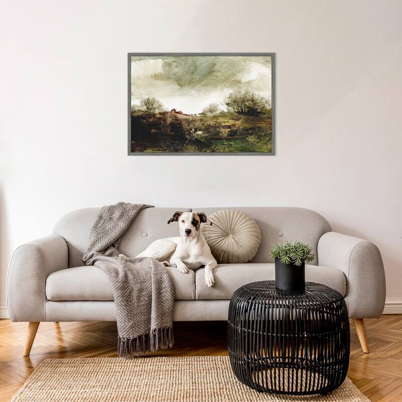 Hound Tor by Dan Hobday (33 x 23 in.), Framed Canvas Wall Art Print