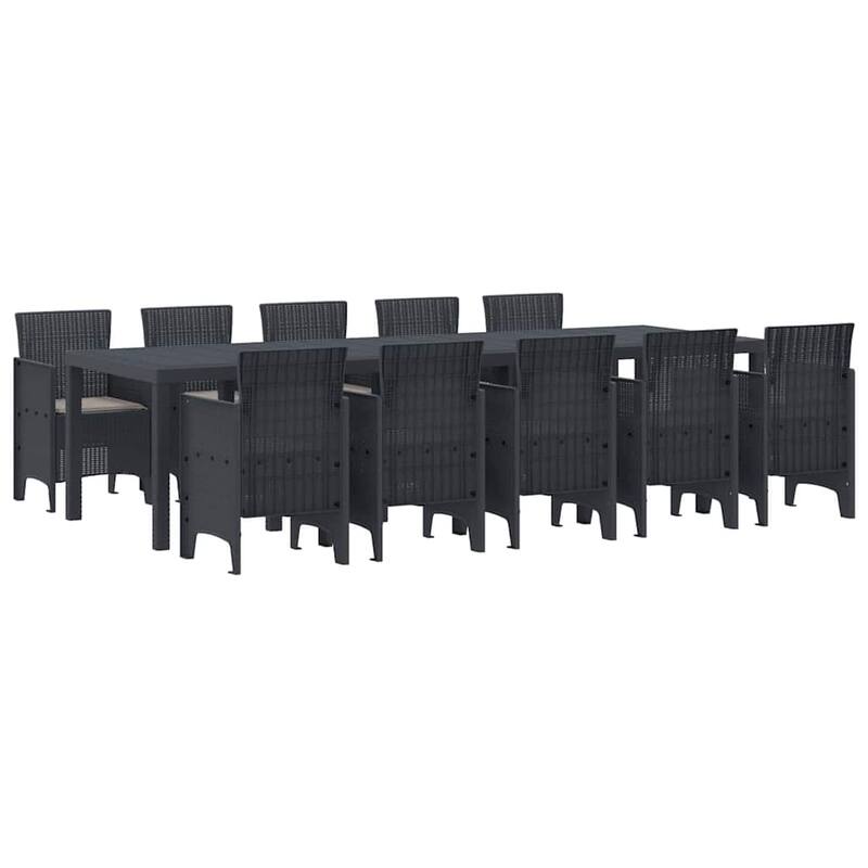vidaXL Garden Dining Set 11/13 pcs - 118.1 x 39.4 x 28.7