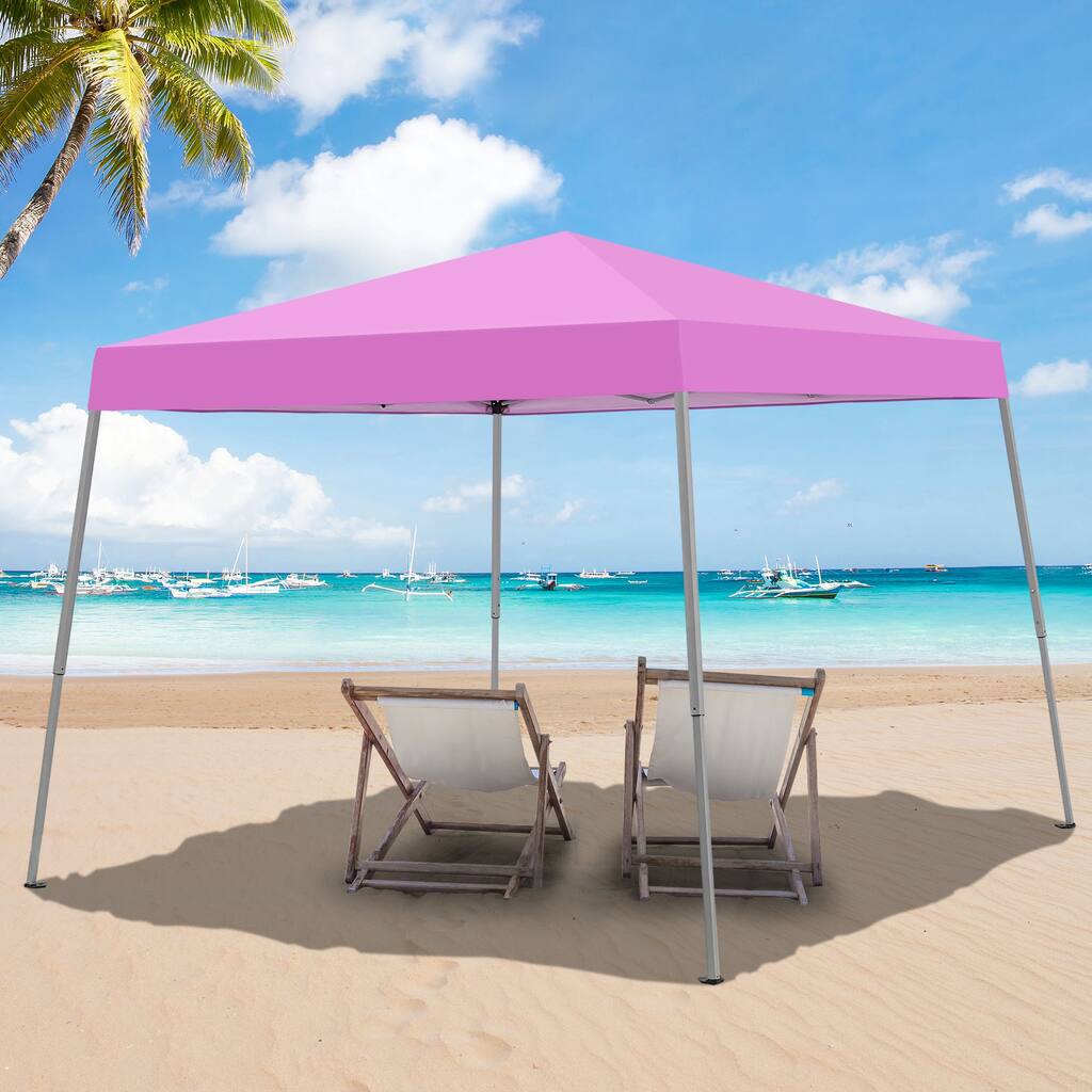 Ainfox 10 x 10ft Pop Up Canopy Tent Instant Shelter UV-protected Inclined Leg