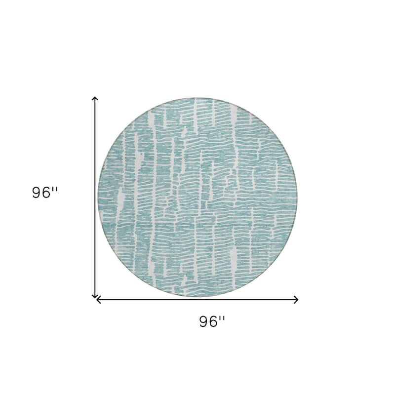 HomeRoots Abstract Transitional Rectangle Outdoor Rug