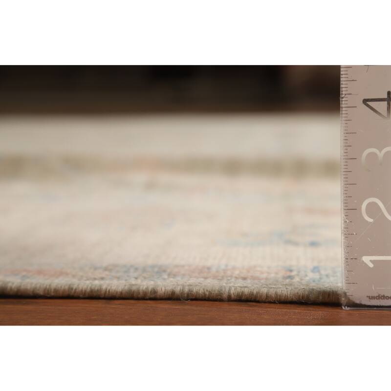 Vegetable Dye Oushak Turkish Rug Hand-Knotted Wool Carpet - 8'1"x 10'0"