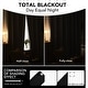 preview thumbnail 2 of 9, White Curtains Rod Pocket Blackout Drapes 2 Panel