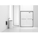 preview thumbnail 25 of 34, Wayne Semi-frameless shower door 60 x 72 - 60 x 72 Brushed Nickel