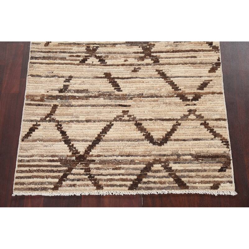 Modern Gabbeh Kashkoli Decorative Area Rug Hand-knotted Wool Carpet - 3'3" x 5'0"