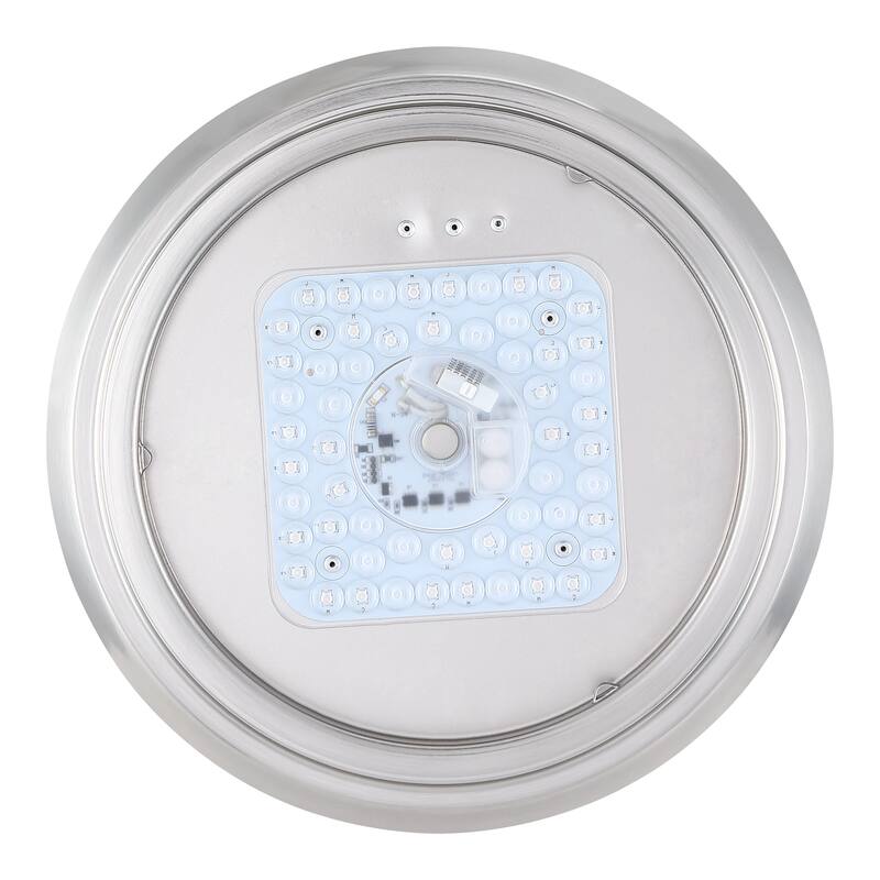 8 Pack 11-Inch LED Brushed Nickel Flush Mount Ceiling Light - 11" x 11" x 2"