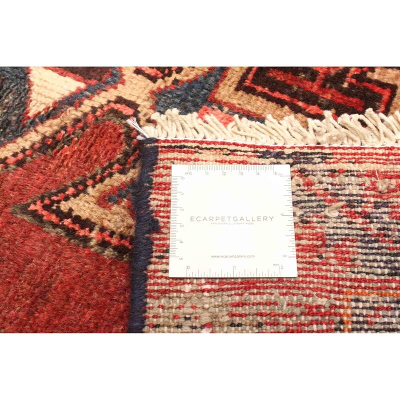 ECARPETGALLERY Hand-knotted Andelz Dark Red Wool Rug - 3'1 x 6'7