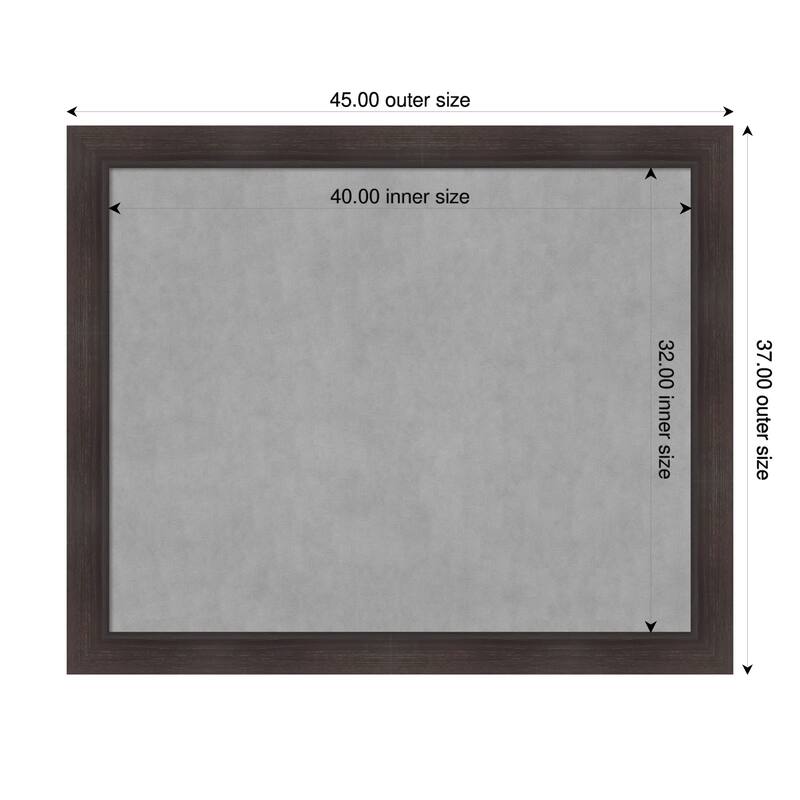 Amanti Art Sloped Black Framed - 45 x 37 in - Sloped Espresso