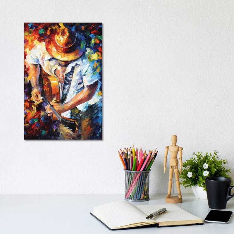 iCanvas "Guitar and Soul" by Leonid Afremov Canvas Print - 12x8x0.75