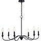 preview thumbnail 1 of 9, Vaxcel Lighting H0298 6 Light 30" Wide Candle Style Chandelier