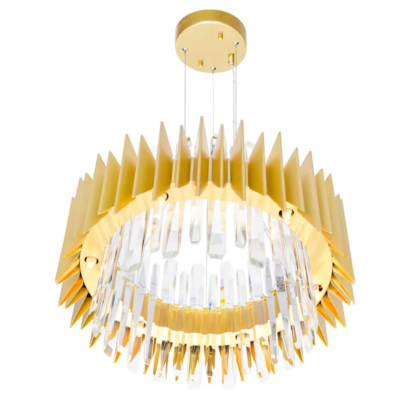 Cityscape 12 Light 20in Satin Gold Chandelier - Satin Gold