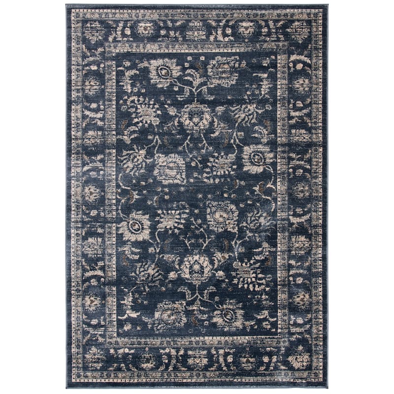 SAFAVIEH Vintage Distressed Boho Lucretia Oriental Rug - 5'1" x 7'7" - Dark Grey/Cream