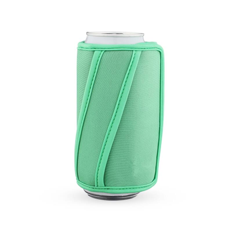 HOST Insta-Chill Slim Can Cooler Flexible Freezable Gel and Ice Pack for 12oz Slim Cans, Green