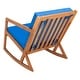 preview thumbnail 52 of 89, SAFAVIEH Outdoor Patio Furniture Vernon Rocking Chair w/ Cushion - 25.6" W x 37.7" D x 30.7" H