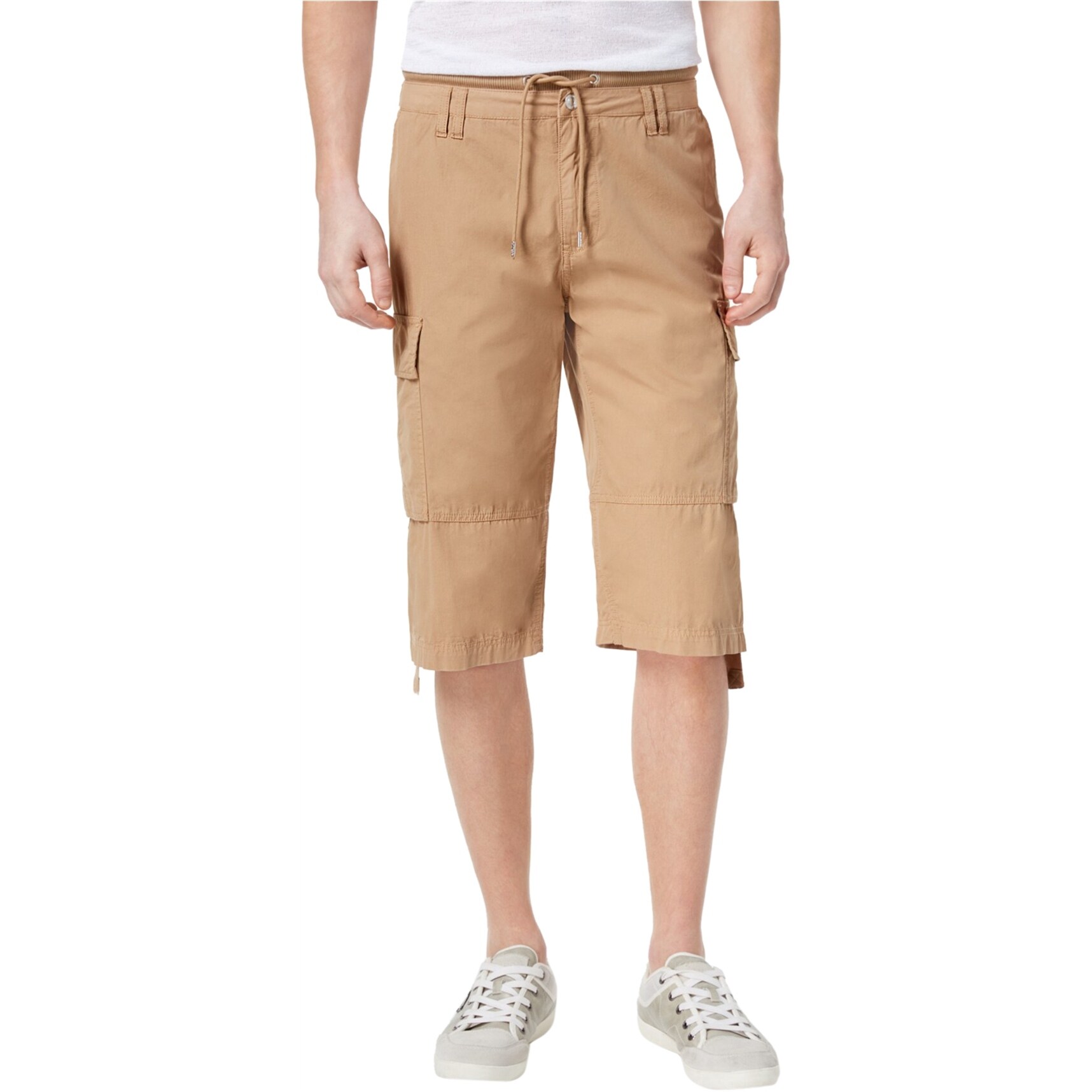 Shop Guess Mens Drawstring Casual Cargo Shorts Free Shipping