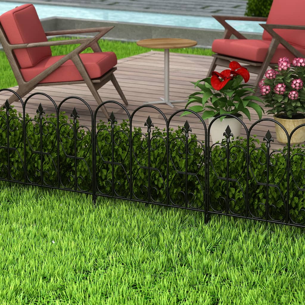 24"W x 32"H Decorative Metal Fence Panel(10 Pieces)