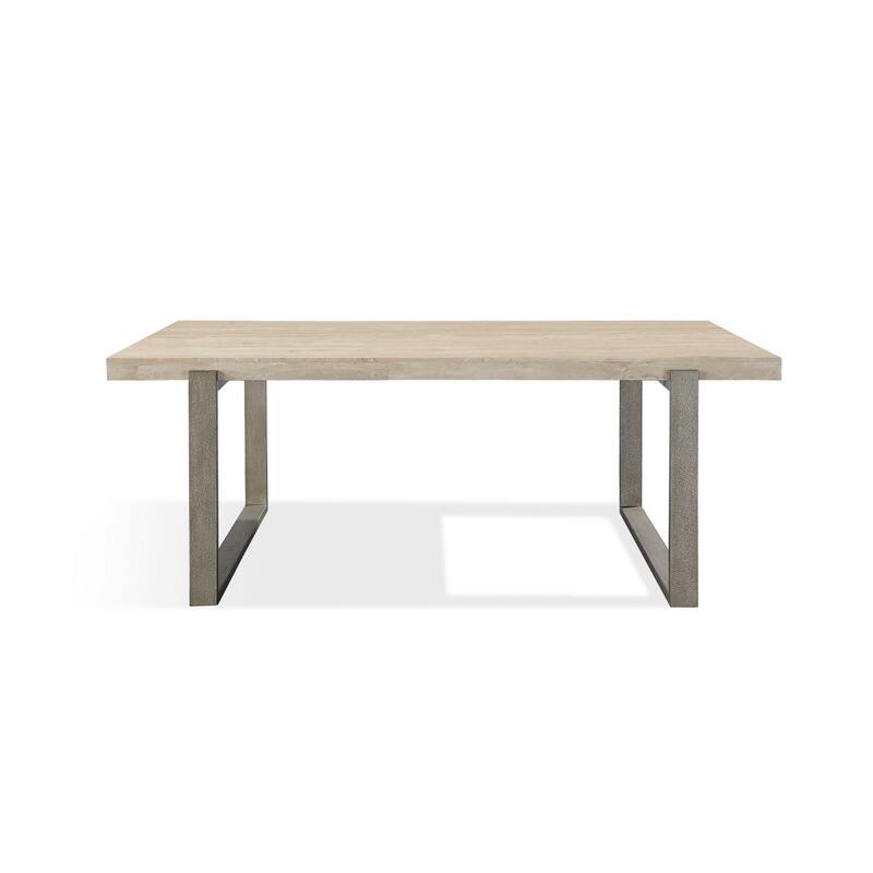 Oxy 48 Inch Coffee Table, Pine Wood Plank Surface, Metal Base, Bronze