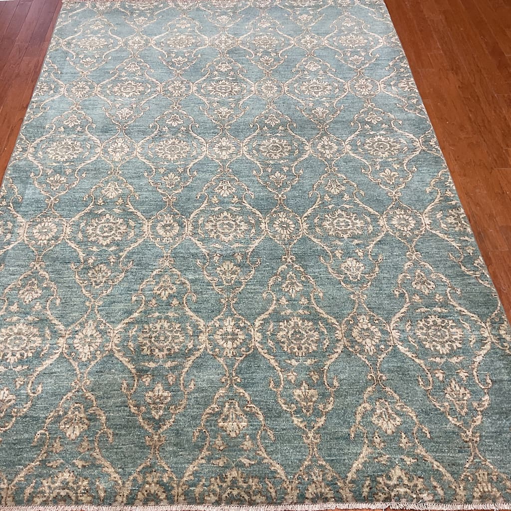 HERAT ORIENTAL Handmade Vegetable Dyed Ikat Wool Rug - 6' x 8'11"