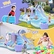 preview thumbnail 4 of 3, Inflatable Bounce House With Double Water Slide And Air-Blower