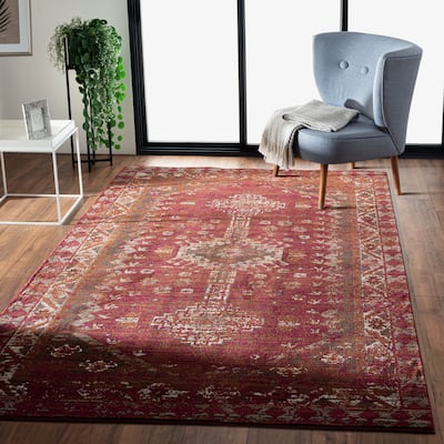 Sevita Worldly Traditions Kingston Qashqai Oriental Area Rug
