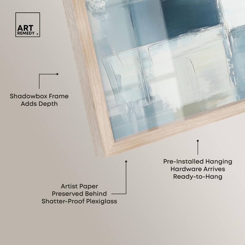 Deconstructed Blue I Shadowbox by Art Remedy