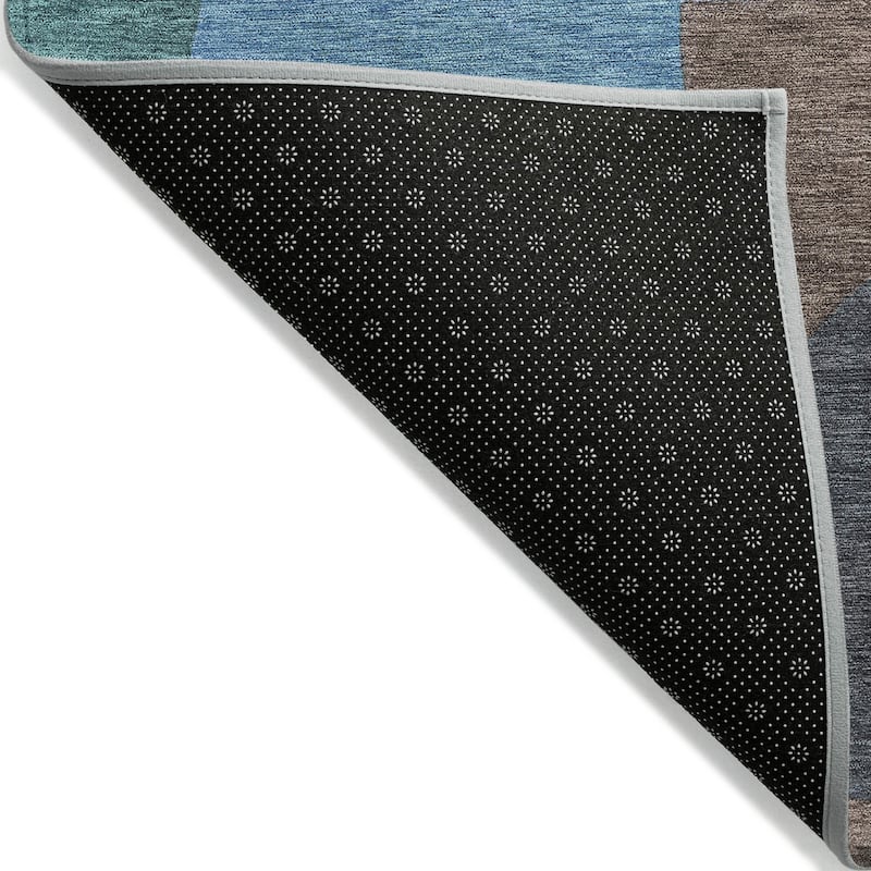 HomeRoots Abstract Transitional Rectangle Outdoor Rug