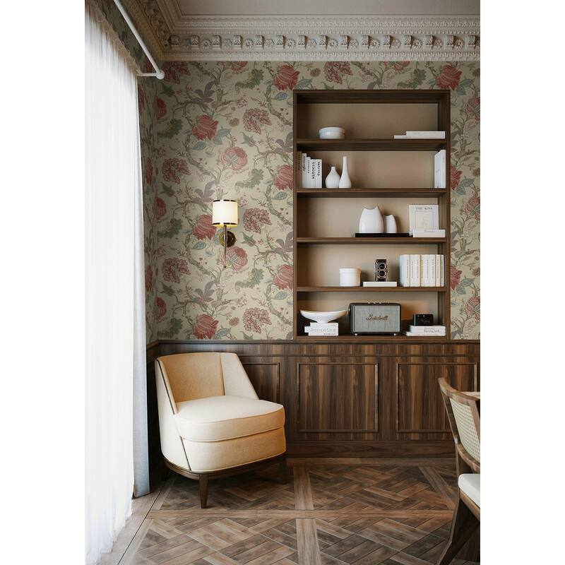 Harry & Grace Jacobean Trail Premium Matte Non-Woven Peel and Stick Wallpaper