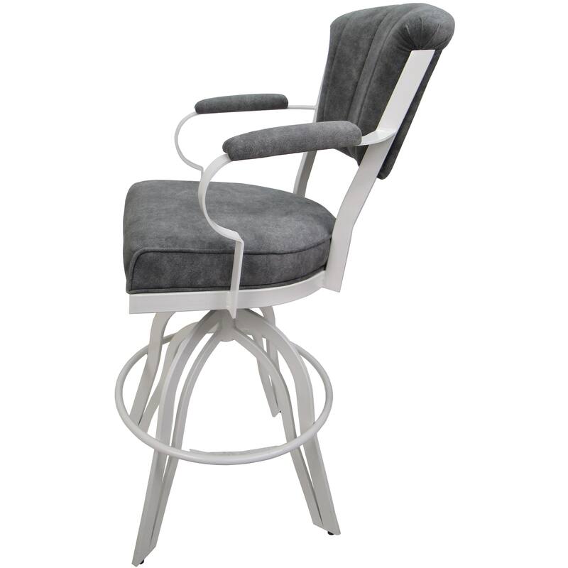 Miami Counter 26" or Bar 30" Metal Bar Stool on A Base