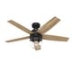 preview thumbnail 3 of 15, Hunter Margo Ceiling Fan w/ LED Light Kit, Handheld Remote - Transitional, Bohemian