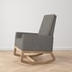 preview thumbnail 25 of 34, VECELO Upholstered Rocking Chair Padded Seat with Pocket and USB Port, Rocking Chair Nursery Rocker