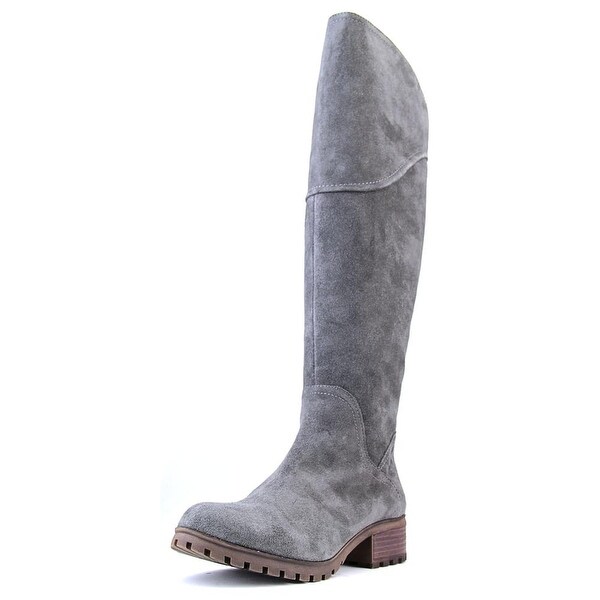 lucky brand over the knee suede boots