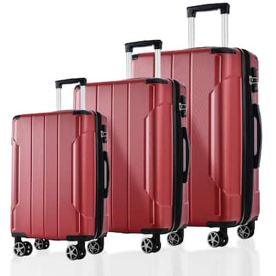 Luggage Sets 3 Piece, Expandable Hard shell ABS Suitcases with Double Spinner, Travel luggage Set with TSA Lock (20/24/28inch)