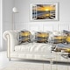 preview thumbnail 3 of 7, Open Window to Bright Yellow Sunset - Modern Seascape Canvas Artwork Print