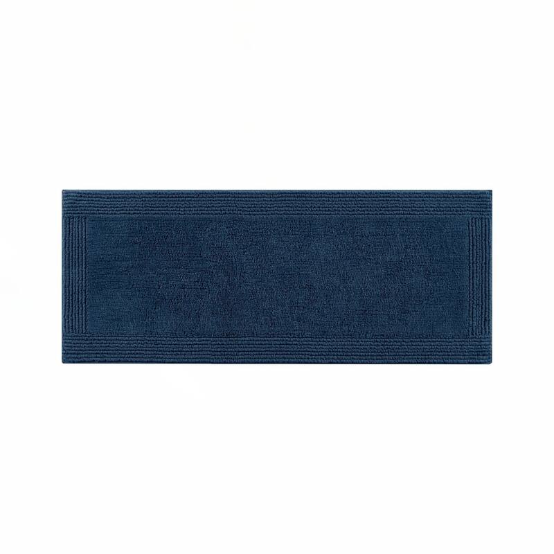 1 PCS 24x72"Tufted 3000 GSM Reversible Bath Rug Navy - 6' x 2'