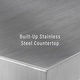 preview thumbnail 5 of 15, Crosley Silvia Stainless Steel Top Kitchen Island - 28"d x 46"w x 36.5"h